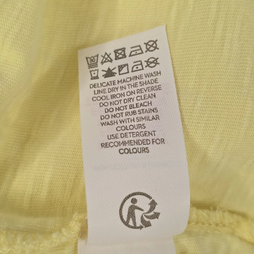 Boden Yellow Cotton Tiered Sundress Eyelet Lace Trim Girls 15-16Y Coastal Summer